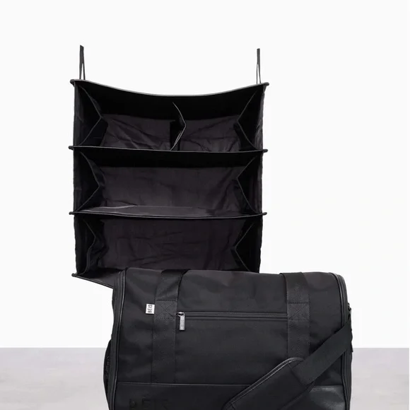 Beis The Hanging Duffle Bag in Black - Picture 4 of 15